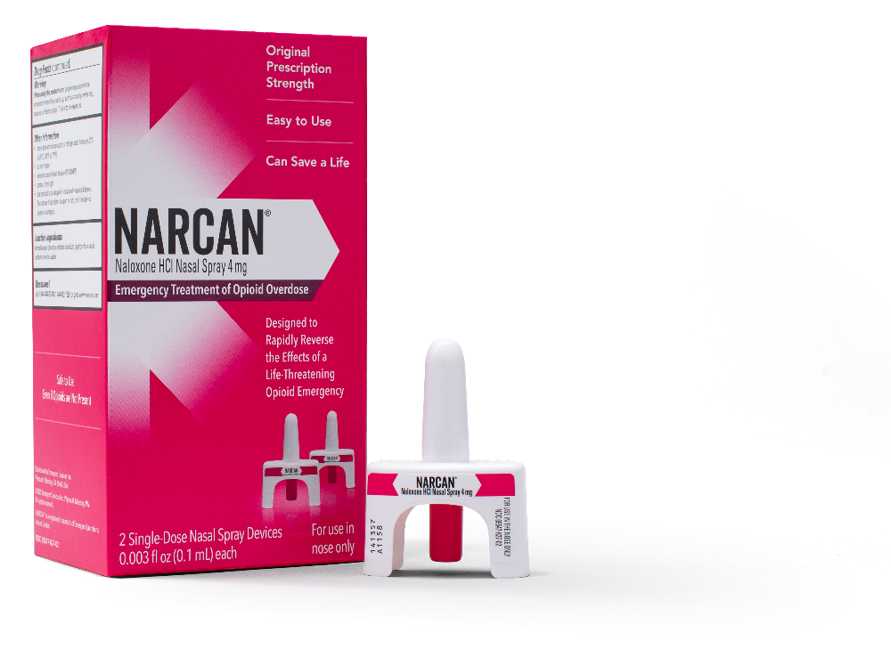 NARCAN Product box with plunger