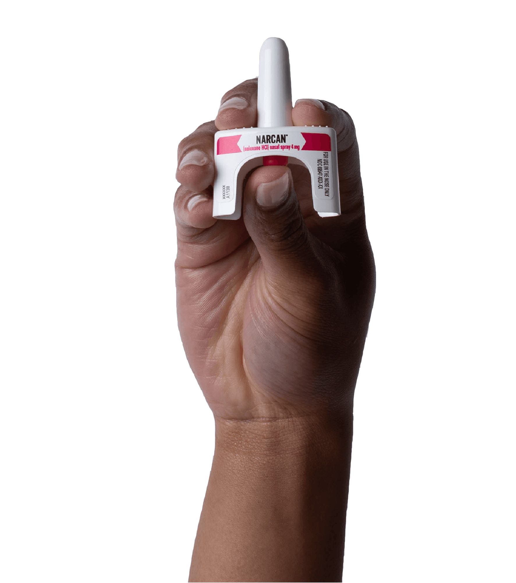Narcan naloxone nasal spray OTC plunger